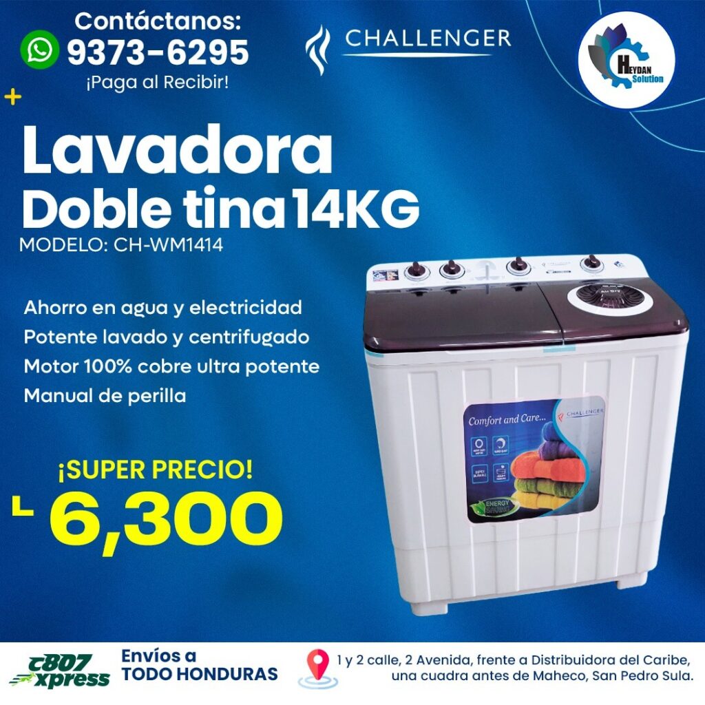 lavadora 14kg doble tina maheco