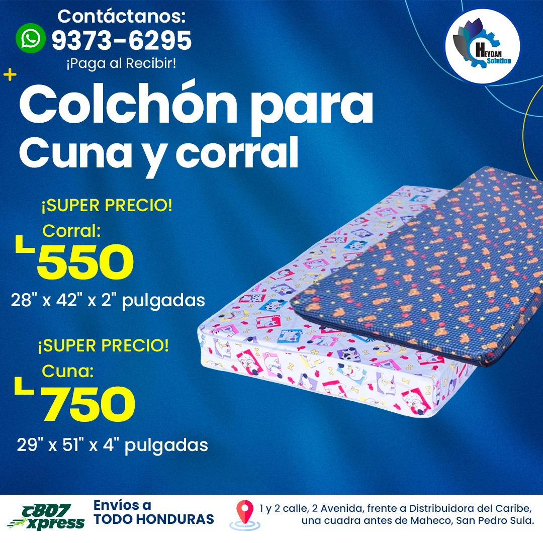 colchon cuna y corral