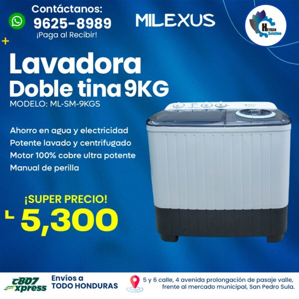 lavadora 9kg