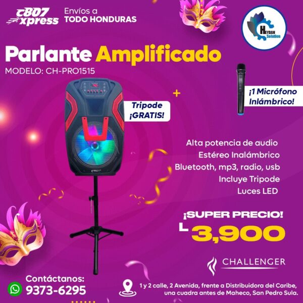 parlante con tripode PRO1515