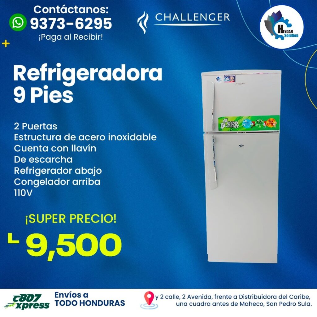 refrigeradora 9pies challenger