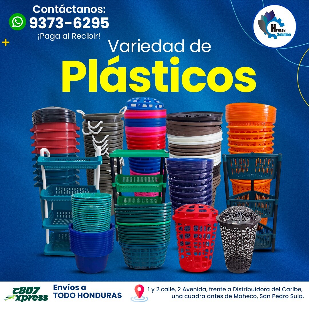 variedad de plasticos